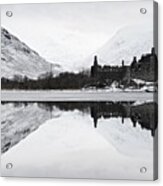 Ice And Snow At Loch Awe Acrylic Print