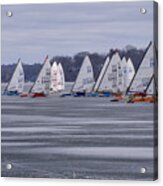 Ice Boat Racing - Madison - Wisconsin Acrylic Print