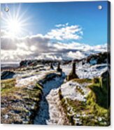 Icey Path In The Peaks Acrylic Print