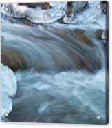 Icy Big Thompson River Acrylic Print