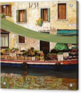 Il Mercato Galleggiante A Venezia Acrylic Print