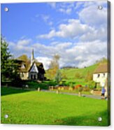 Ilam Primary School And Cottages Acrylic Print