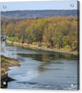 Illinois River At Starved Rock Acrylic Print