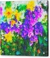 Impressionist Floral Acrylic Print