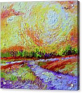 Impressionist Sunny Day Landscape Acrylic Print