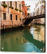 Iron Bridge, Venice Acrylic Print