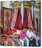 Istanbul Rug Merchants Acrylic Print