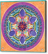 It Is Enough Mandala Prayer Acrylic Print