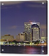 Jacksonville Florida Skyline - Panoramic - City Acrylic Print