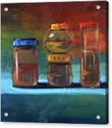 Jars Still Life Painting Acrylic Print