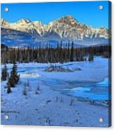 Jasper Winter Mountain Panorama Acrylic Print