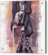 Jazz Bluesman John Lee Hooker Acrylic Print