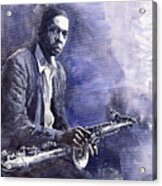 Jazz Saxophonist John Coltrane 03 Acrylic Print