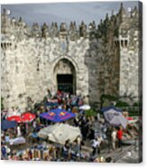 Jerusalem, The Damascus Gate 1 Acrylic Print