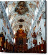 Jesuit Church Of Lucerne Acrylic Print