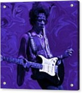 Jimi Hendrix Purple Haze Acrylic Print