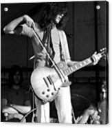 Jimmy Page With Bow 1969 Acrylic Print