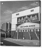 Joe Louis Arena Black And White Acrylic Print