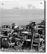 Joes Auto Graveyard Walker Evans Pennsylvania Ohio 1935 Acrylic Print