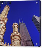 John Hancock Building And Water Tower Place Acrylic Print
