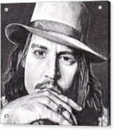 Johnny Depp Acrylic Print