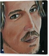 Johnny Depp Acrylic Print