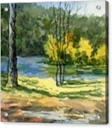 Junction Of White And Spring Rivers Acrylic Print