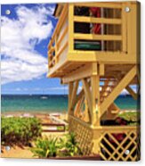 Kamaole Beach Lifeguard Tower Acrylic Print