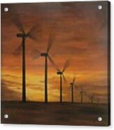 Kansas Wind Farm Acrylic Print