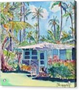 Kauai Blue Cottage 2 Acrylic Print