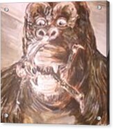 King Kong - Deleted Scene - Kong With A Manhattanite Acrylic Print
