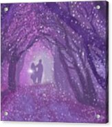 Kiss In The Woods Acrylic Print