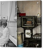 Kitchen - How I Bake Bread 1923 - Side By Side Acrylic Print