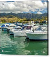 Koko Marina And The Koolau Mountains 2 Acrylic Print