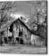 Kudzu Covered Barn In The Mississippi Delta Acrylic Print