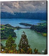 Lagoa Verde E Lagoa Azul Acrylic Print