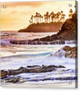 Laguna Beach At Sunset Acrylic Print