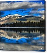 Lake Beauvert Panorama Acrylic Print