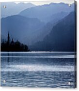 Lake Bled Twilight Acrylic Print