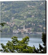 Lake Como View From Villa Carlotta Italy Acrylic Print