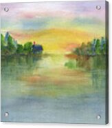 Lake Sunset 2 Acrylic Print