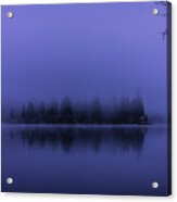 Lake Whatcom In The Fog Acrylic Print