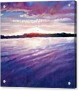 Lakeside Sunset Acrylic Print