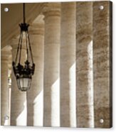 Lamp And Columns At Saint Peters Acrylic Print