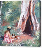 Landscape Painting - By The Hollow Tree Acrylic Print