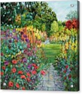 Landscape With Poppies Acrylic Print