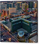 Las Vegas Nv Strip Aerial Acrylic Print