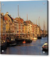 Late Afternoon In Nyhavn Acrylic Print