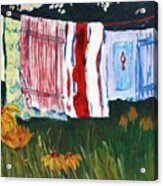 Laundry Day At Le Vieux Acrylic Print