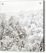 Laurel Gorge Snow Fall Acrylic Print